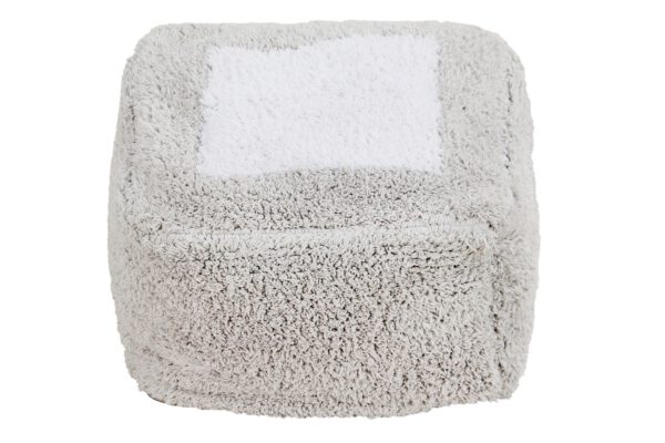 Lorena Canals Poef Marshmallow Square | Pearl Grey