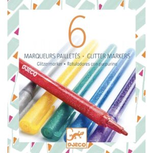 Djeco Glitter Stiften Classic Colours | 6 stuks