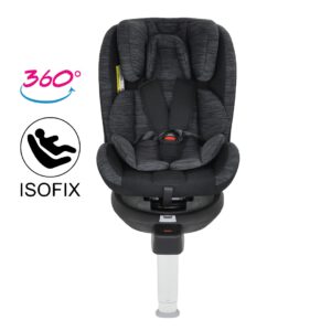 Autostoel Novi Baby® David Pro 0-1-2-3 Isofix 360° Rotation Black/Grey