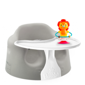 Bumbo Floor Seat - Cool Grey&Speeltafeltje&Suction Toys - Luca De Leeuw - Kinderstoelen
