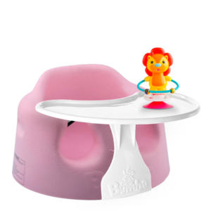 Bumbo Floor Seat - Cradle Pink&Speeltafeltje&Suction Toys - Luca De Leeuw - Kinderstoelen