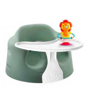 Bumbo Floor Seat - Hemlock Green&Speeltafeltje&Suction Toys - Luca De Leeuw - Kinderstoelen