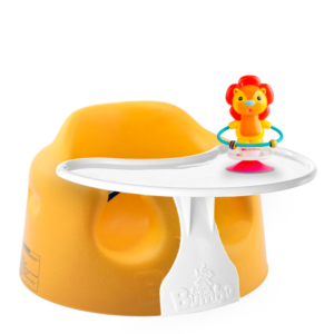 Bumbo Floor Seat - Mimosa Yellow&Speeltafeltje&Suction Toys - Luca De Leeuw - Kinderstoelen
