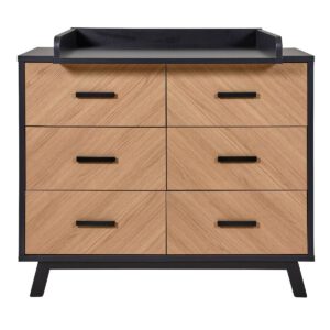 Commode Venice Fishbone Luxe Black (6 lades)