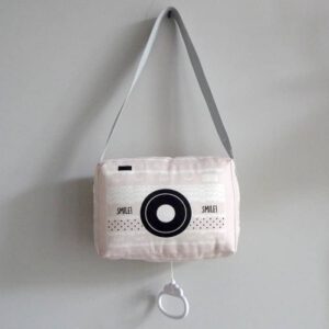 Hip Huisje muziekdoosje fototoestel roze - Muziekdoosje
