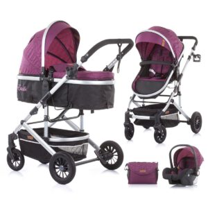 Kinderwagen Chipolino Estelle Lilac 3-in-1 + Autostoel