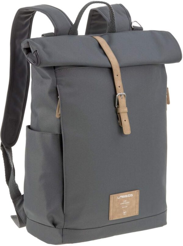 Lässig Green Label Rolltop Backpack Diaper Bag - Antraciet - Luiertassen