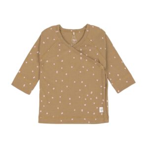 Lässig Kimono Shirt GOTS Dots curry