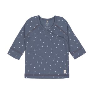 Lässig Kimono Shirt GOTS Triangle blue