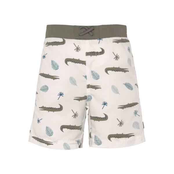 Lässig Splash&Fun Board Shorts boys - Crocodile white 12 months - Zwempakken