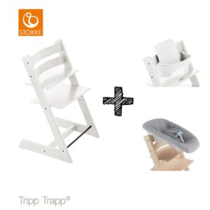 SET | Kinderstoel Stokke® Tripp Trapp® White met Newbornset & Babyset