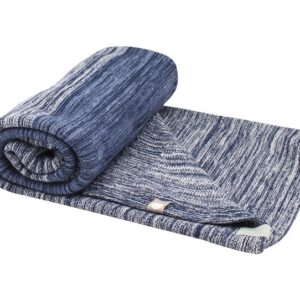 Snoozebaby Cot Blanket Stylish Cocooning– Indigo blue - Babydeken