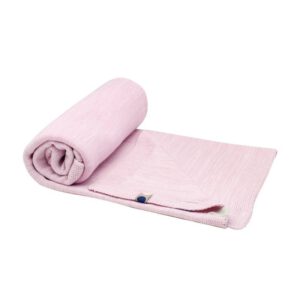Snoozebaby Cot Blanket Stylish Cocooning– Powder Pink - Babydeken