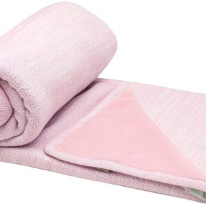 Snoozebaby Crib Blanket Stylish Cocooning– Powder Pink Double Layer - Babydeken